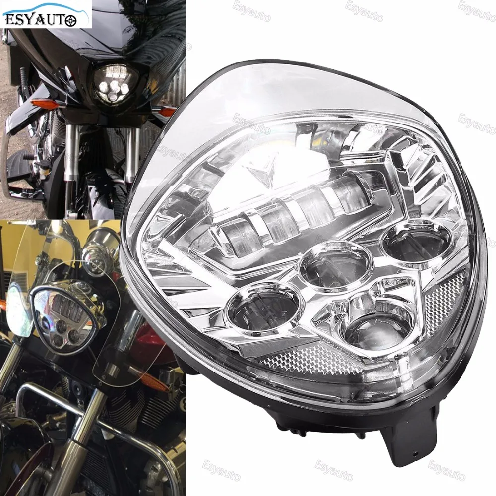 

60w Motorcycle Headlights Assembly IP67 LED Headlamp Accessory LED Kit for Victory Motorcycles Cross Country