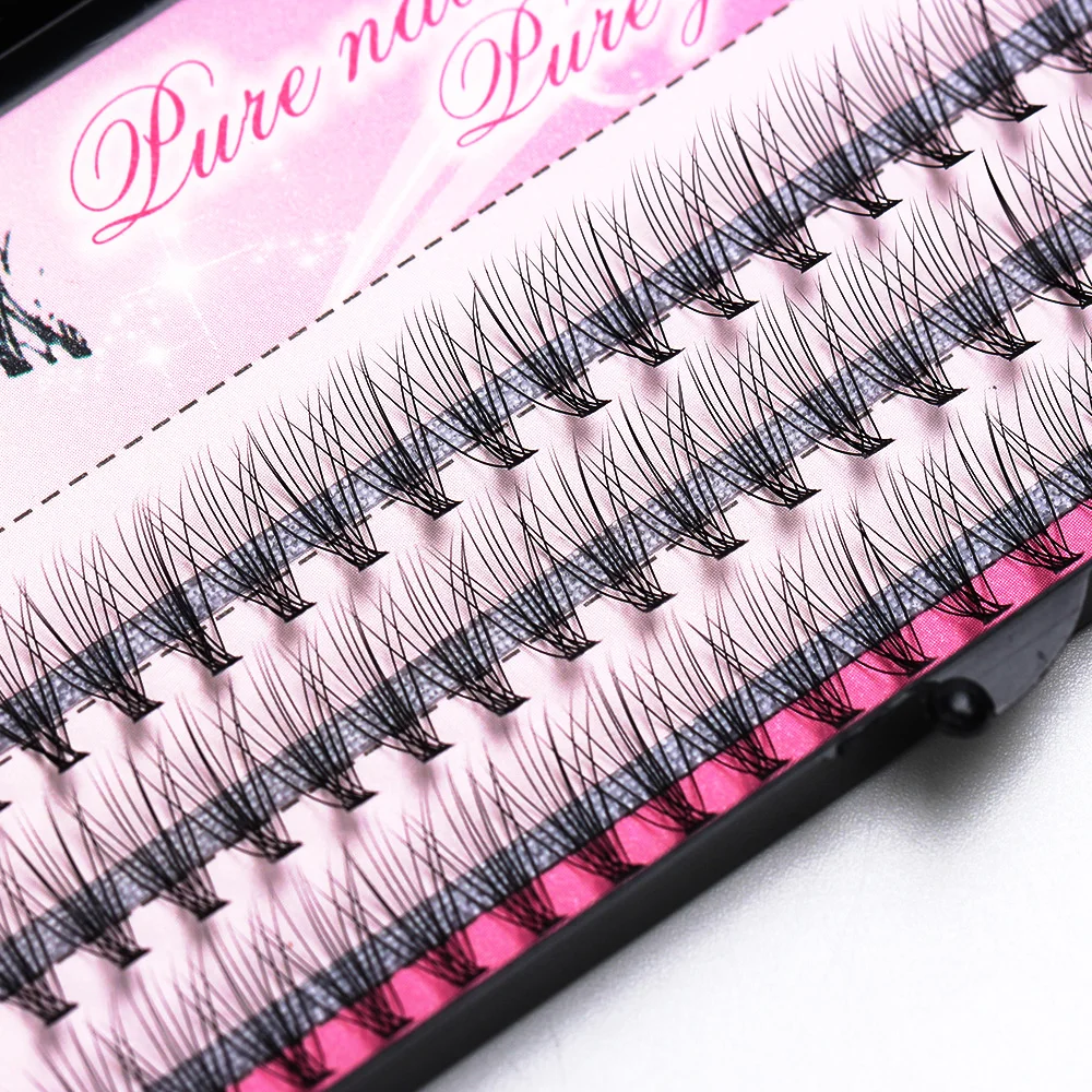 Fashion 60pcs Professional Makeup Individual Cluster Eye Lashes Grafting False Eyelashes Eyelash Extensions Fake Lashes