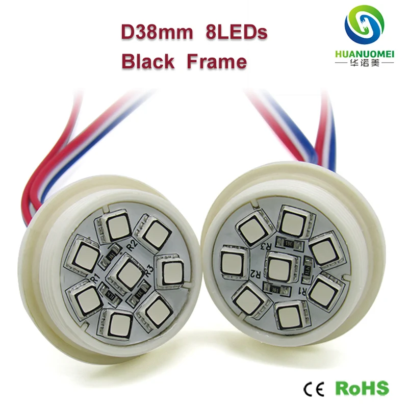 38mm 8LED UCS1903 Full Color LED Pixel Light 12V Module 5050 SMD RGB Smart Addressable Digital Bulb Lamp Lighting Sign Modules