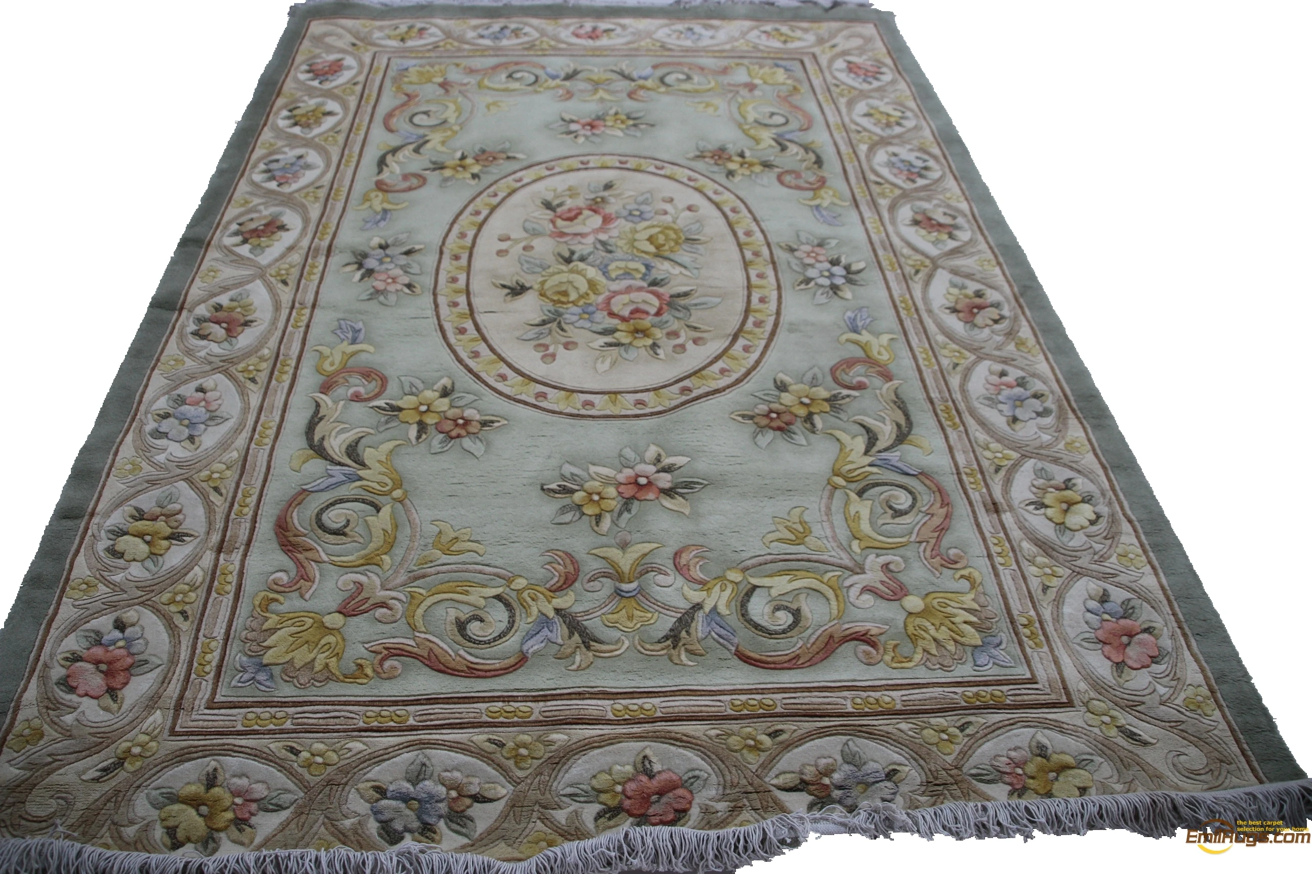 Vintage Hand Made Wool Rug Hand Embroidered Wool Knitting Carpets Antique woven floor Rectangular