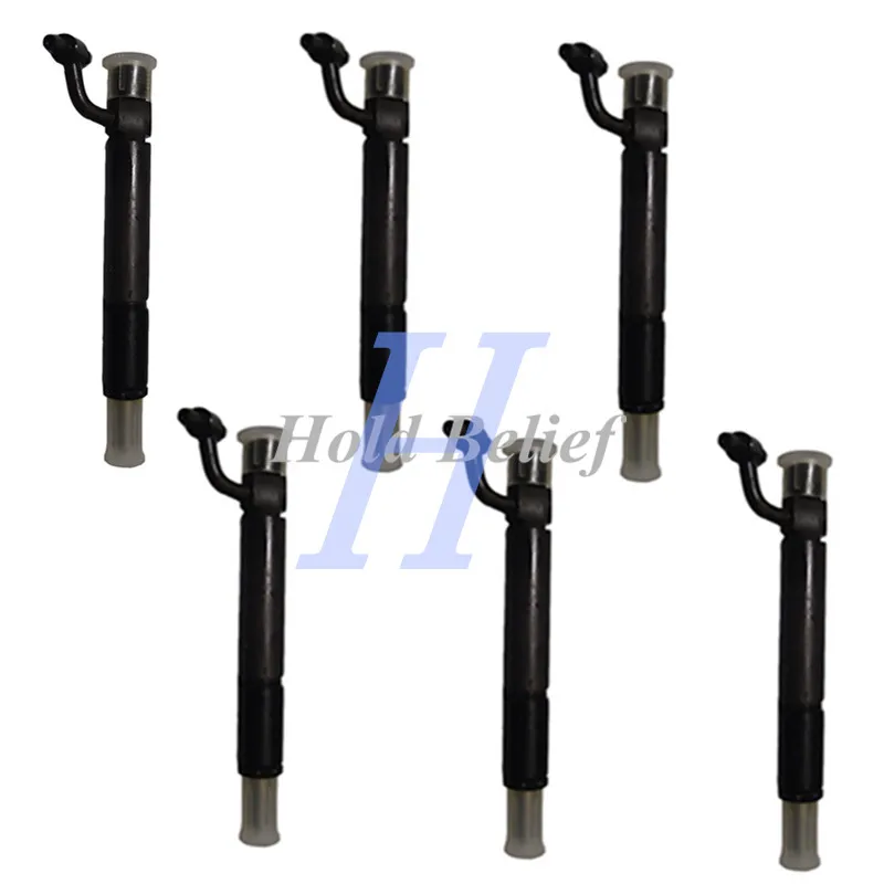 6PCS Fuel Injector With Cap for Case DT-414 D-436 D-414 DT-436