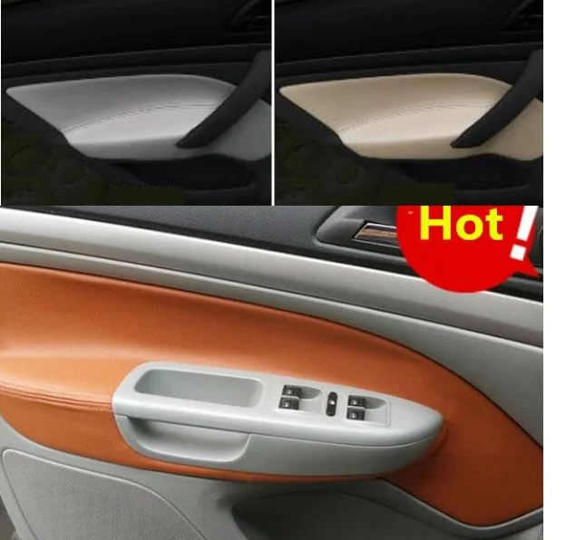 For Skoda Octavia 2006 2007 2008 2009 2010 211 212 213 2014  Interior Door Panel Armrest Microfibre Leather Cover Car Interior