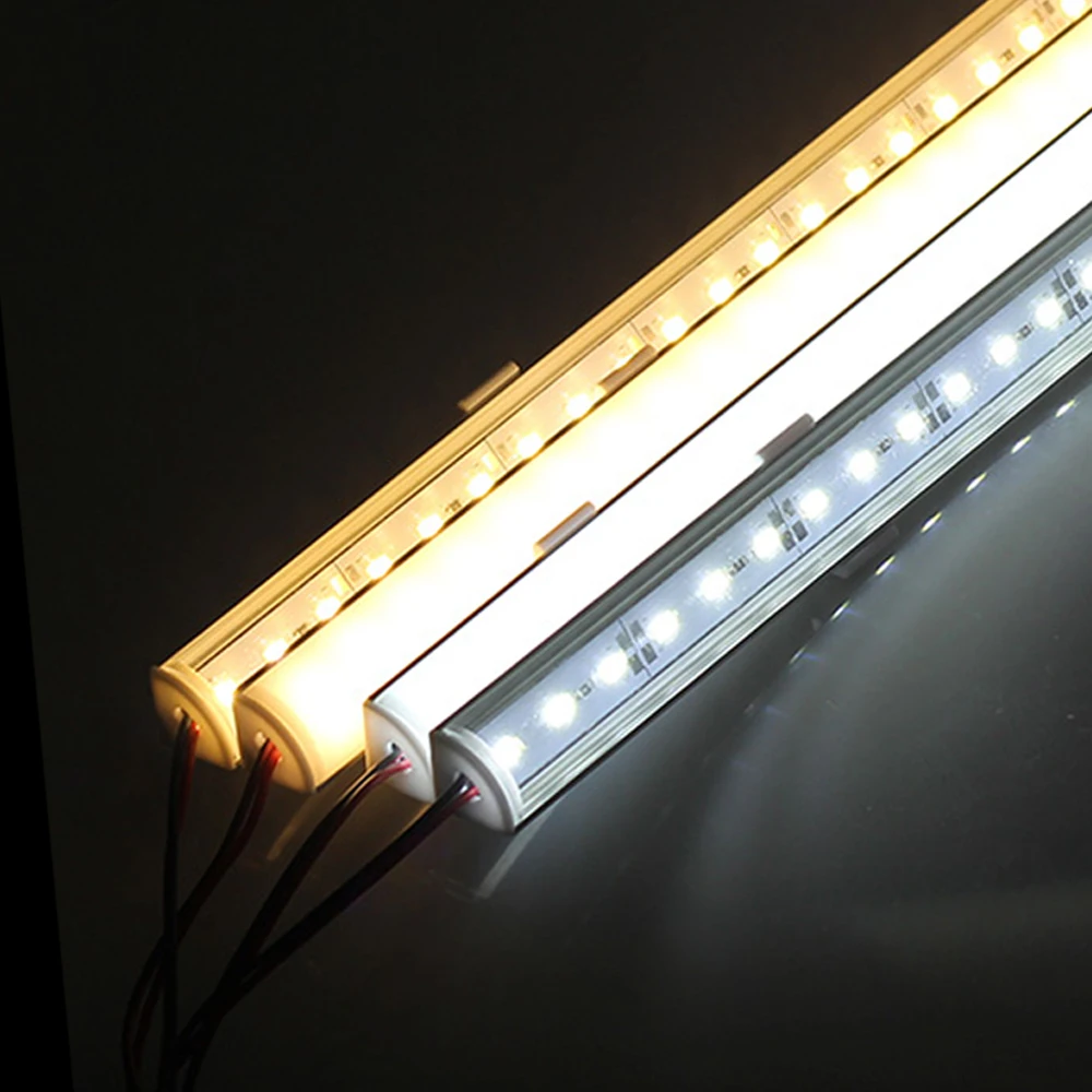 5PCS/lot Wall Corner LED Bar Light DC 12V 50cm SMD 5730 Rigid LED Strip Light Wall Corner Light DC12V LED Cabinet Light