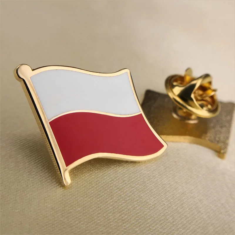 Soft Enamel Poland Flag Lapel Pins