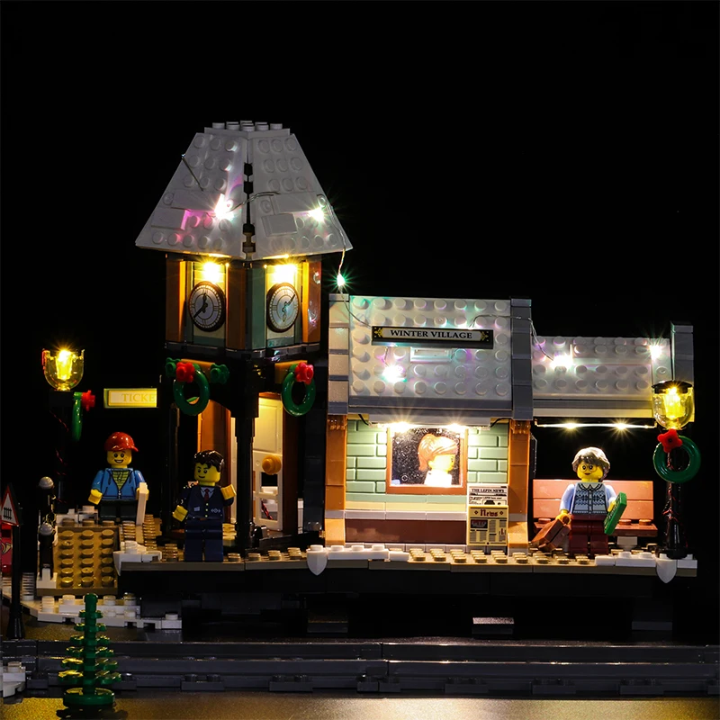 Vonado LED Light Set For 10259 Winter Village Station uilding Blocks Set (NOT Include the Model) Bricks Toys For Children