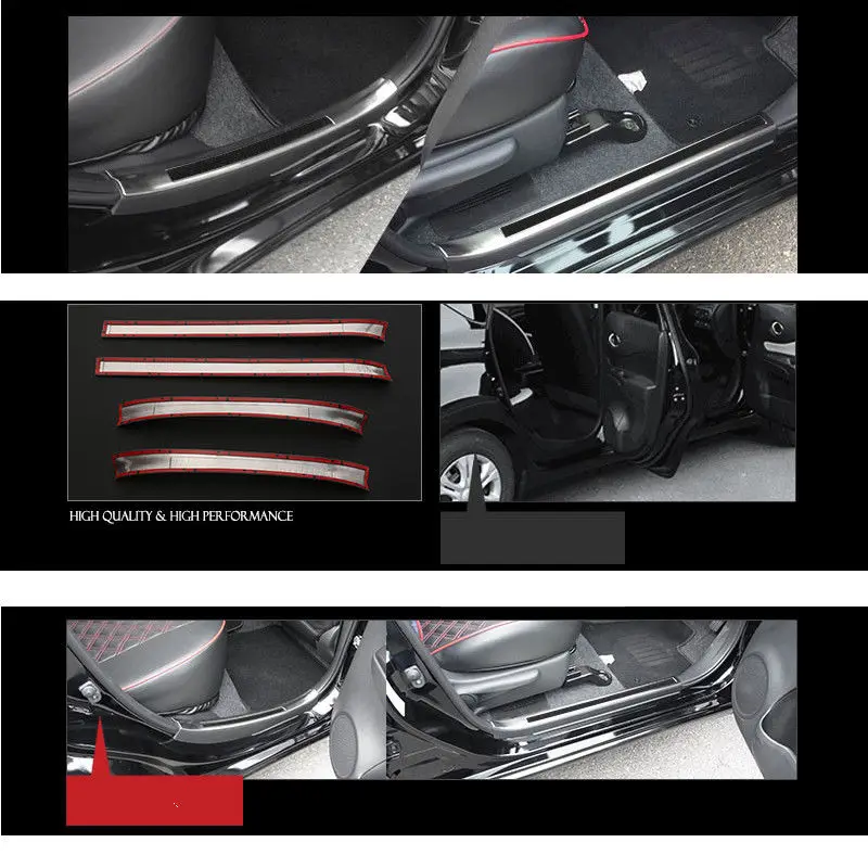 Stainless Steel Door Sill Scuff Plate Car Styling Cover Guard Accessories For NISSAN NOTE E12 Hatchback 2016-2018