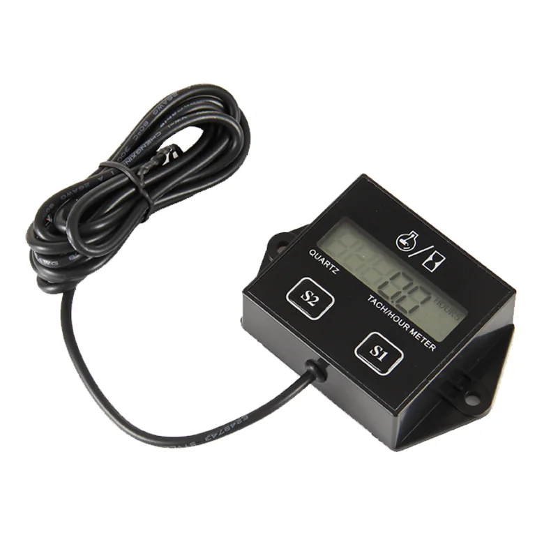 

Tach Hour Meter Tachometer Digital Battery Replaceable Changeable Timing System for ATV Paramotor Marine Outboard Motorbike RL-H