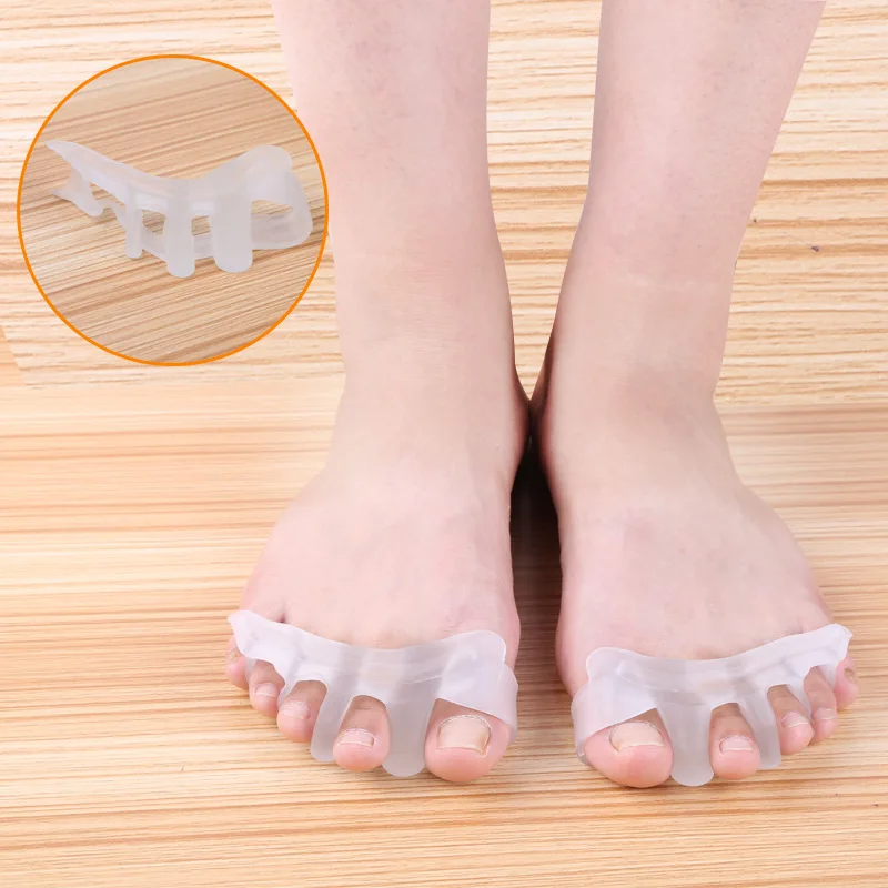 New 1 Pair Feet Care Tool Toe Separator Overlapping Toes Rehabilitation Treatment Hallux Valgus Braces Foot Bone Orthotic Device