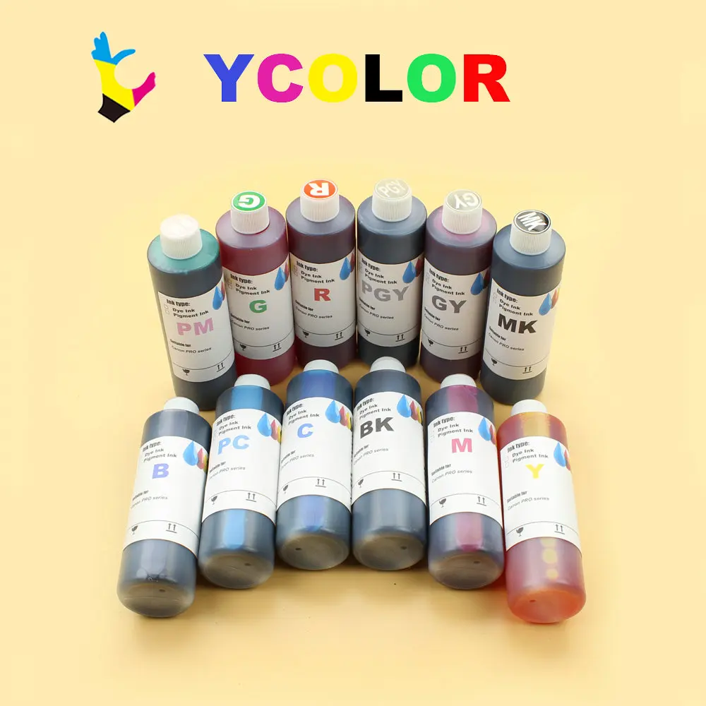 250ML/bottle Waterproof Pigment ink for Canon PFI 57 ink cartridge for Canon PRO 520 540 540S 560S printer