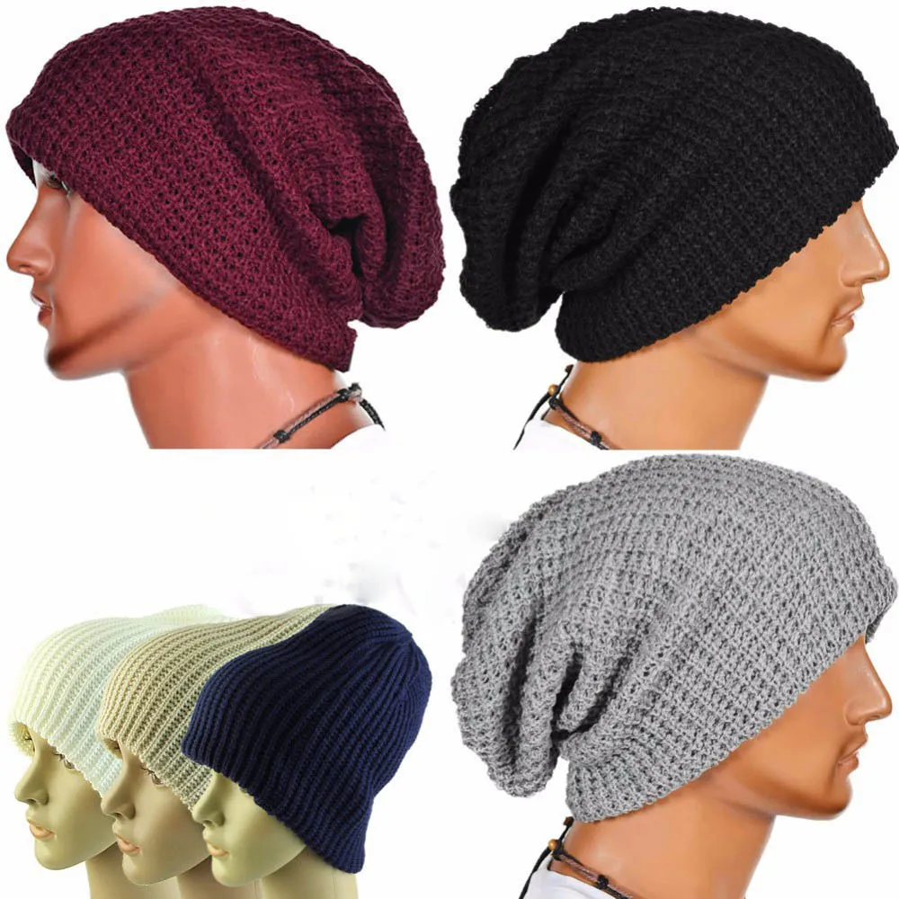 Solid Knitted Beanie Hat Winter Hats for Women Mens New Cute Knit Cap Skullies Autumn Warm Skull Bonnet Girls Ladies Casual Caps