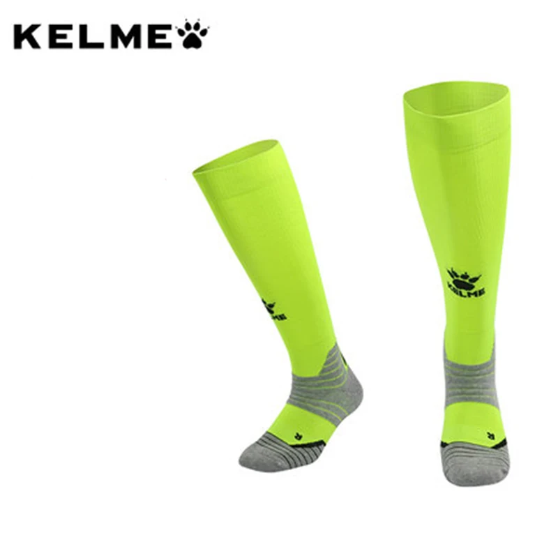 Kelme meias de futebol, masculinas, para basquete, corrida, antiderrapante, meias de cano toalha, para mulheres, esportivas, respirável, de