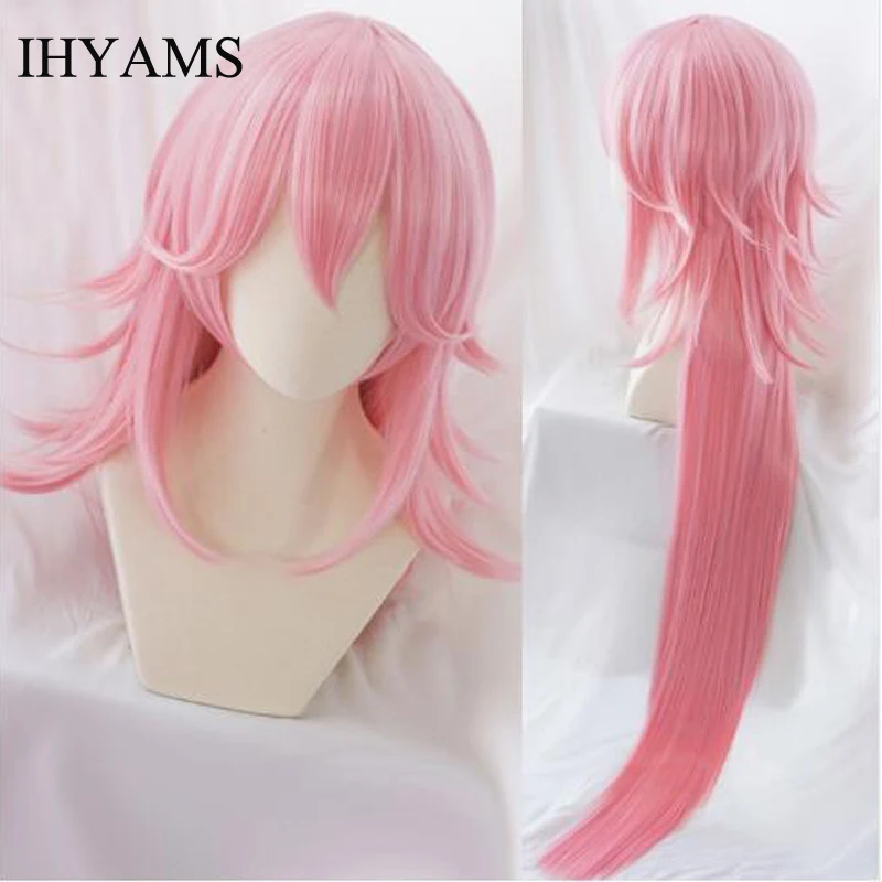 Honkai Impact 3 3rd Cosplay Wig Yae Sakura Pink 120cm Long Straight Synthetic Hair