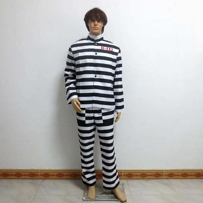 Arkham Asylum Cosplay Costume Joker Prison Clothing Christmas Party Halloween Uniform Cosplay Costume Customize Any Size