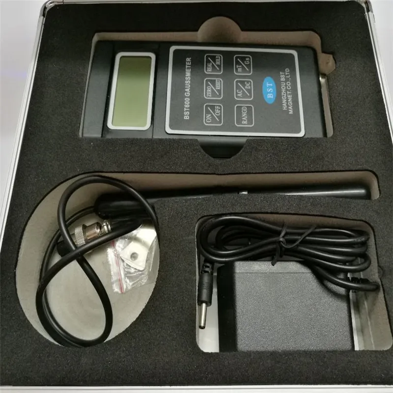 BST600 Gauss Meter / Teslameter , AC / DC magnetic Field Gauss Meter (Tesla) BST-600 , 0~200mT~2000mT