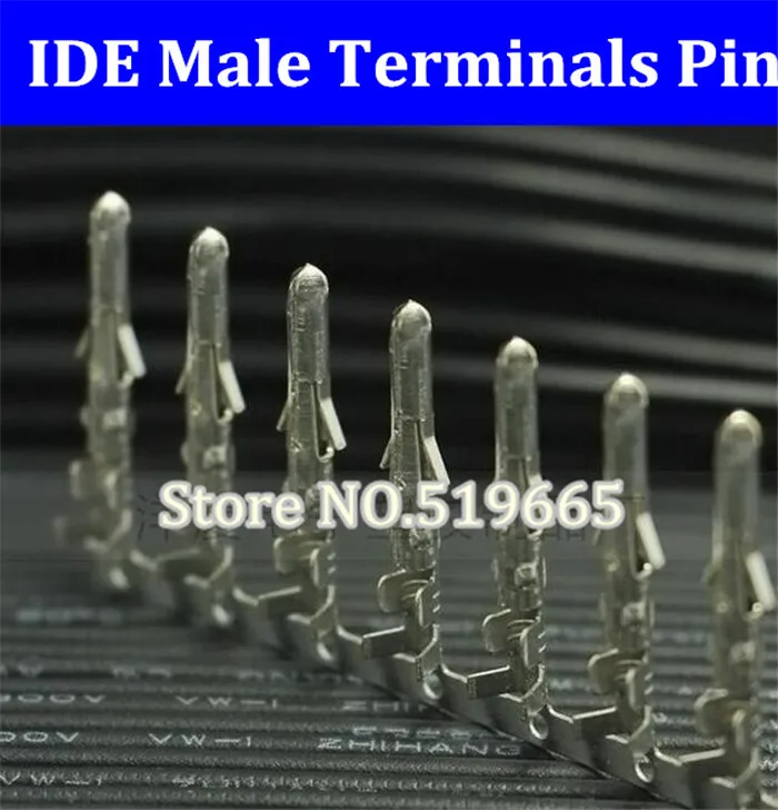 

Molex male Cold 5.08mm Large IDE 4pin Terminal Connector Pin Ide Line Conversion for IDE female Connector