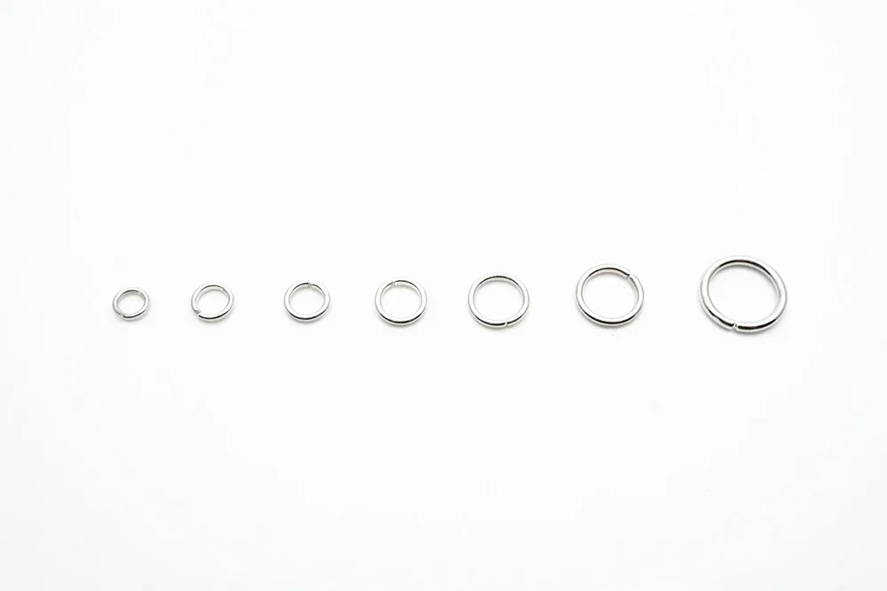 100-200 Stück 4mm 5mm 6mm 7mm 8mm 10mm 12mm offene Verbindungsringe für Schmuckverbindungen und Kettenglieder – Detail 1
