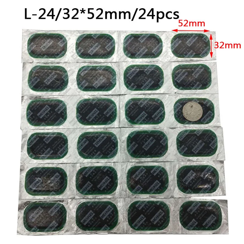 24pcs/32*52mm elliptical original reinforced multi-functional cold patching tire repair car tyre inner tube cold patch film