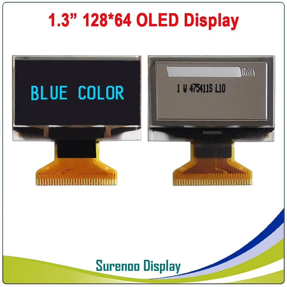 Real OLED Display, 1.3" 128*64 12864 Graphic SPI I2C IIC LCD Module Display Screen LCM SH1106 Controller
