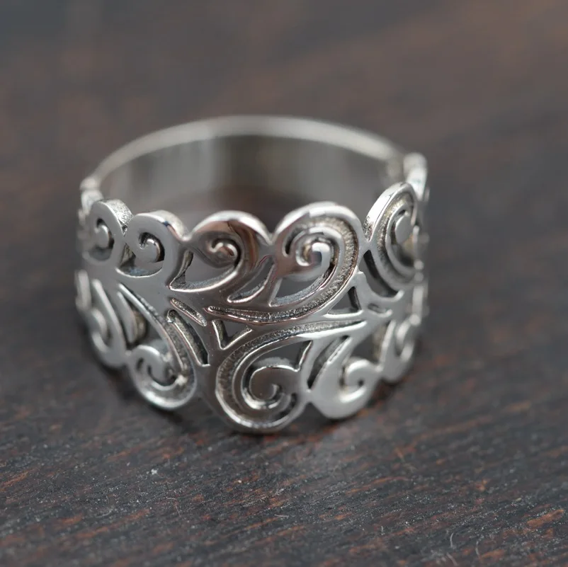 S925 Sterling Silver Ring deer antique style traditional female models