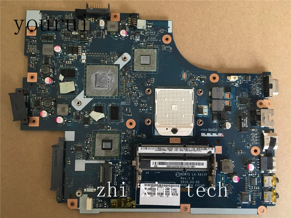 yourui MBPUU02001 for Acer aspire 5551 5552 Laptop motherboard NEW75 LA-5911P DDR3 Test ok 100% original