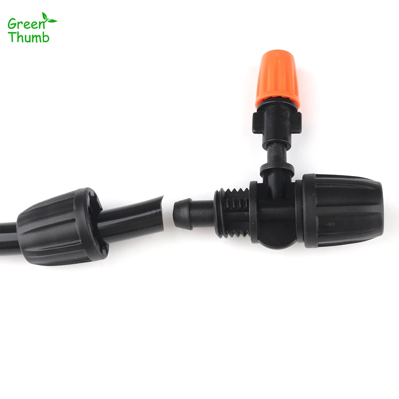 2sets Garden Irrigation Kits 6mm Misting Nozzle with 8/11 Lock Tee Agricultural Nursery, Cooling, Micro-Irrigation Kits