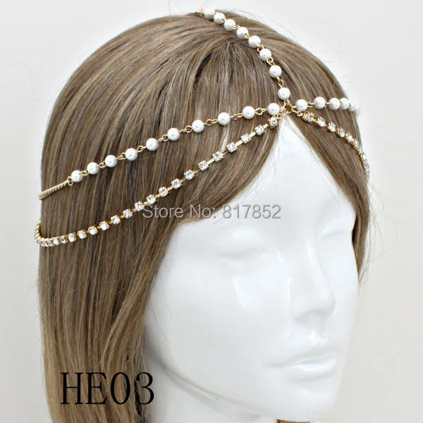 New Arrival Women Fashion Styles Gold or Silver Chains Hair Chains Jewelry