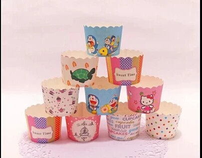 Mix color Cute Christams Decoration Muffin Cupcake Cases Tools Mini Paper Cake lines Baking Cups jk17