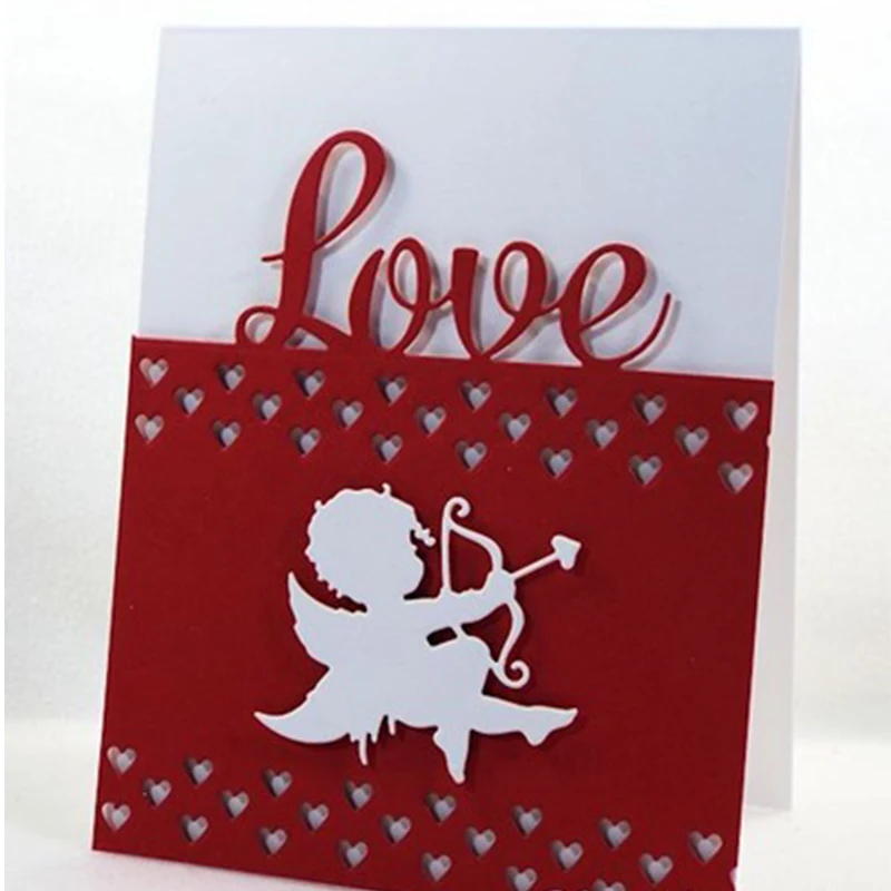 Cupid Arrow Metal Cutting Dies Stencils for DIY Scrapbooking Photo Valentine Decorative Embossing Card Cards Crafts Template