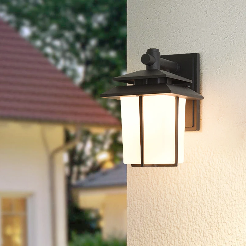 Outdoor Waterproof Courtyard Wall Lights New Chinese Simple Outdoor Wall Balcony Balcony Die Cast Aluminum Villa Door Lamps