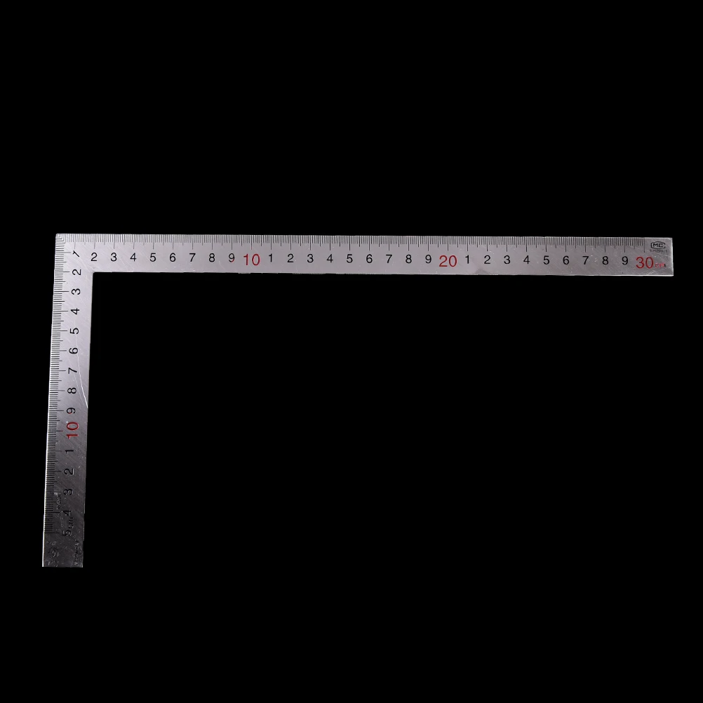 1pc practical Stainless Steel 90 Degree Angle Metric Try Mitre Square Ruler 150 x 300mm