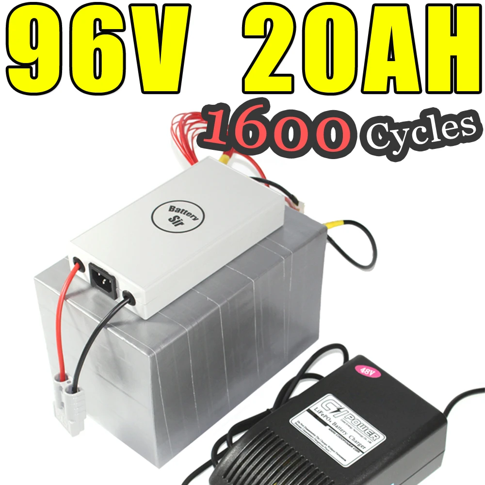 96v 20ah lifepo4 battery for electric bicycle battery pack scooter ebike 2000w