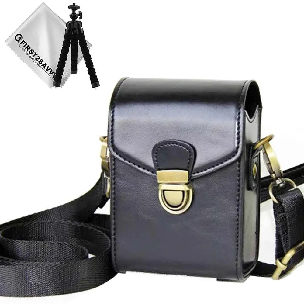 PU leather camera case bag with strap for Panasonic Lumix DMC TZ200 TZ100 TZ110 TZ91 TZ90 TZ95 ZS70 ZS80 ZS60