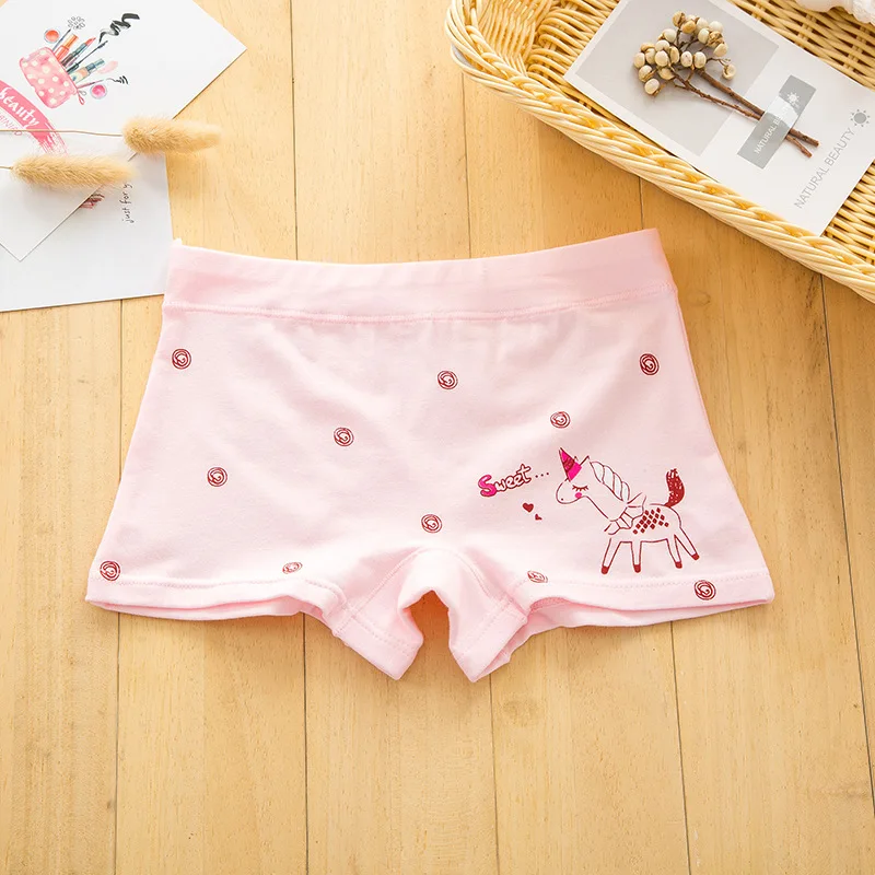 hot sales Girl underwear new arrived kids horse boxer short children panties 5pcs/lot 1-11y baby 95%cotton students M-3XL