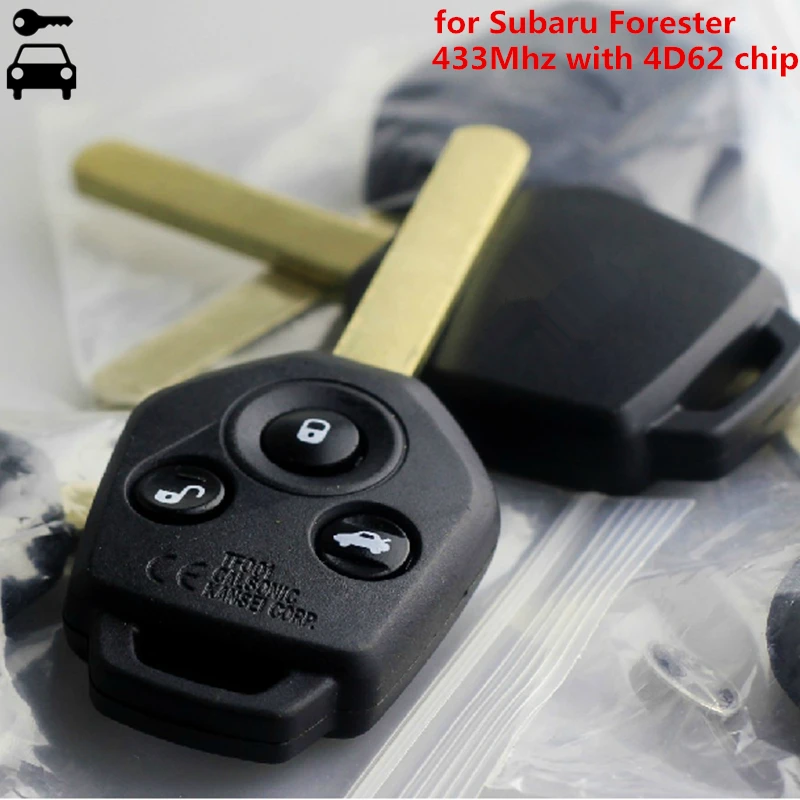 3 Buttons Car Remote Key 433MHZ with Immo Chip for Subaru Forester VX Outback Legacy Impreza wrx sti Smart Remote Key