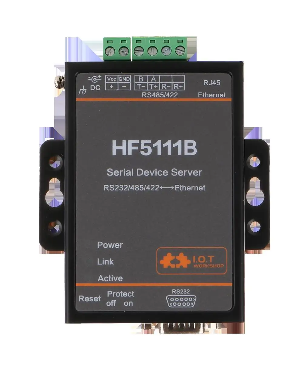 HF5111BSerial RJ45 RS232 485422 conversion Ethernet Serial Port Server industrial lightning protection