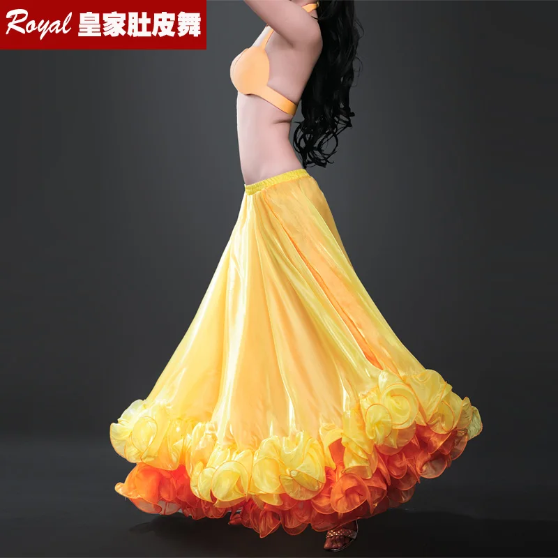 Flamenco Skirts Belly Dance Skirt For Women Professional Performance Wear Belly dancing Dress belly dance Costume Slit Skirt