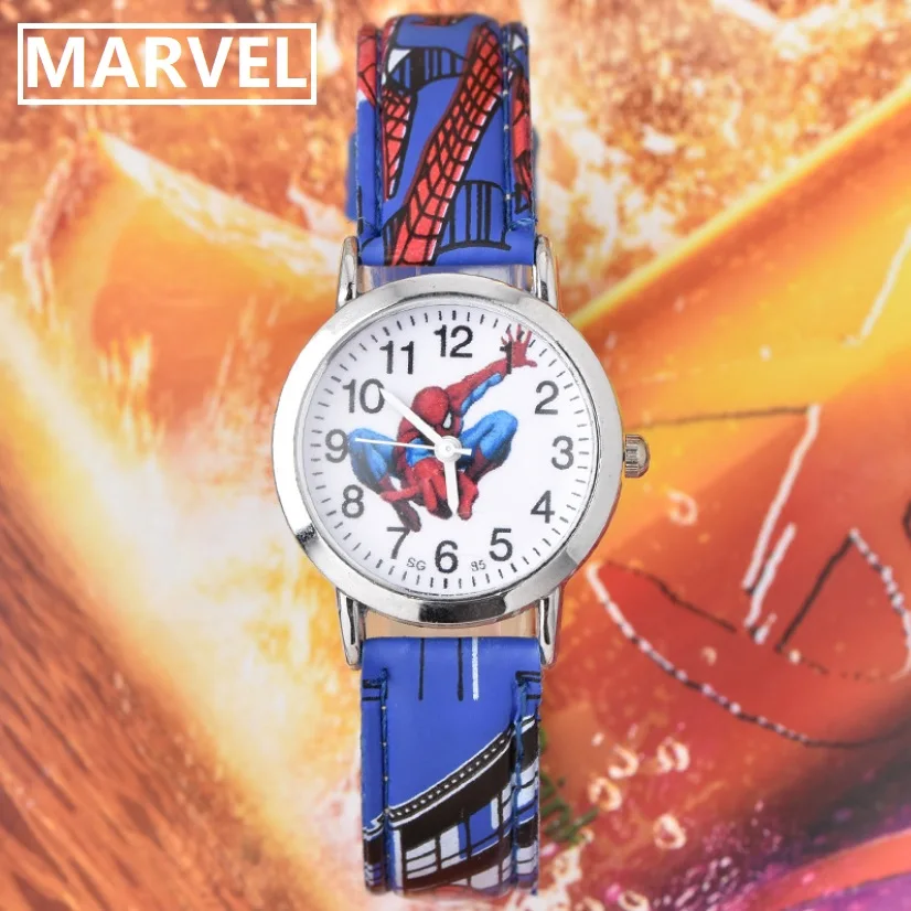 Disney Marvel Obral Besar Jam Tangan SpiderMan Jam Tangan Kartun Lucu Baru Jam Tangan Anak-anak Hadiah Jam Anak-anak Reloj Montre Relogio