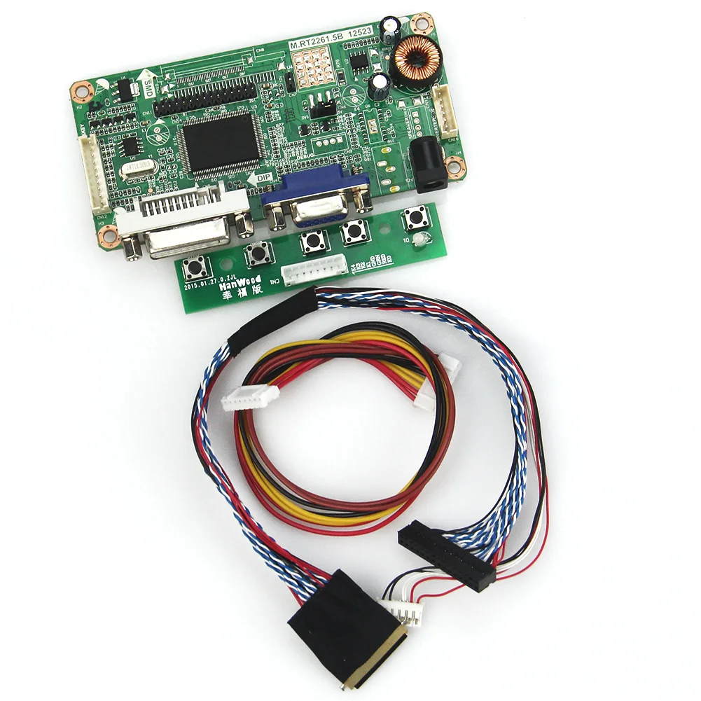 FOR LTN160AT06 LP156WH2-TLQB LTN156AT05 (VGA+DVI) M.RT2261 LCD/LED Controller Driver Board LVDS Monitor Reuse Laptop 1366x768