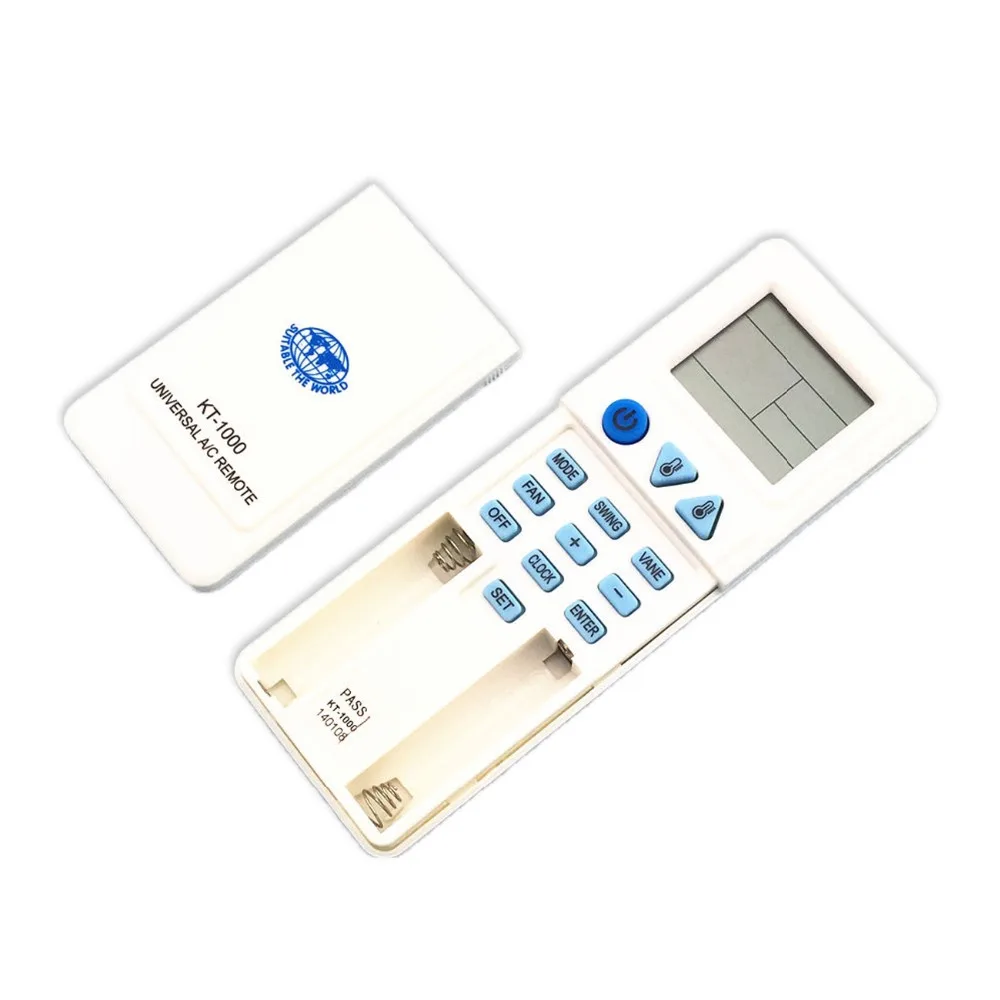 Télécommande universelle 1028 Code en 1 A/C pour Daikin Sanyo Midea G123 TCL AUX Panasonic Contrôleur Climatiseur KT-1000 Télécommande universelle 1028 Code en 1 A/C pour Daikin Sanyo Midea G123 TCL AUX Panasonic Contrôleur Climatiseur KT-1000