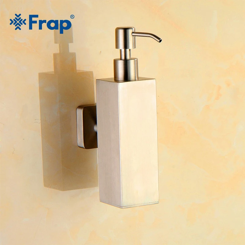 Frap Stainless Steel Soap Dispenser Kitchen Sink Faucet Bathroom Shampoo Box Soap Container Deck Mounted Detergent Bottle