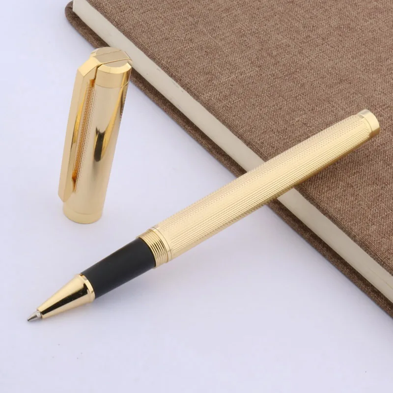 

JINHAO new GOLDEN Wave drawing Clip Trim GIFT Rollerball Pen