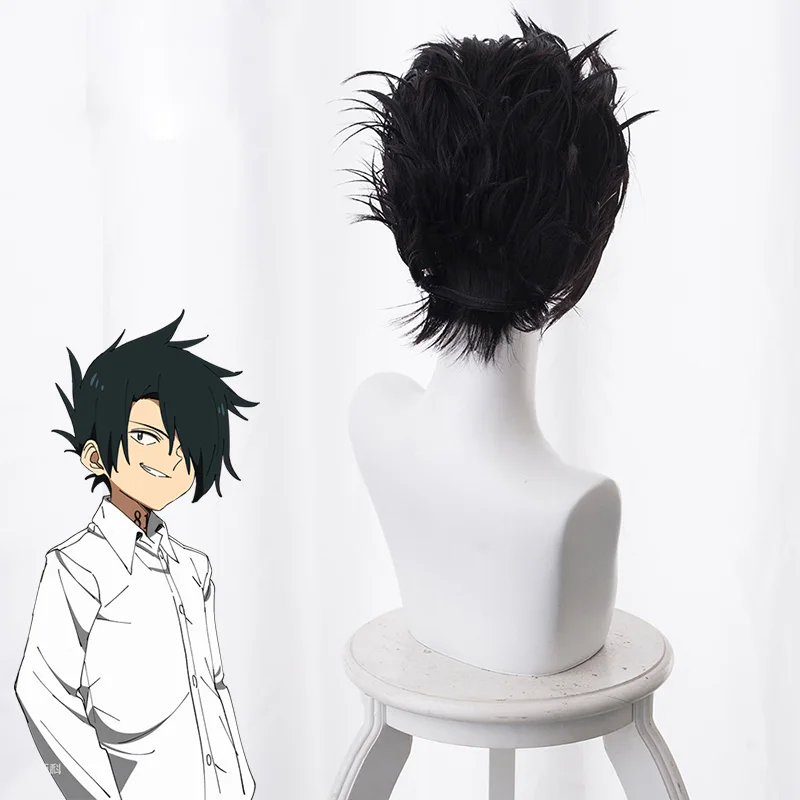 The Promised Neverland Norman Cosplay Wig Yakusoku no Neverland Cosplay Hair Headwear Halloween Cosplay Costume Accessories