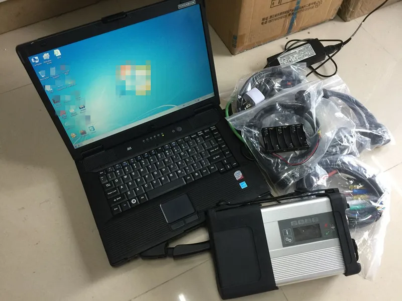 DOIP WIFI MB Star C5 SD Conenct c5 with laptop cf-53 diagnostic PC 4G i5 with mb star c5 Software 2024.06v hdd ready to work