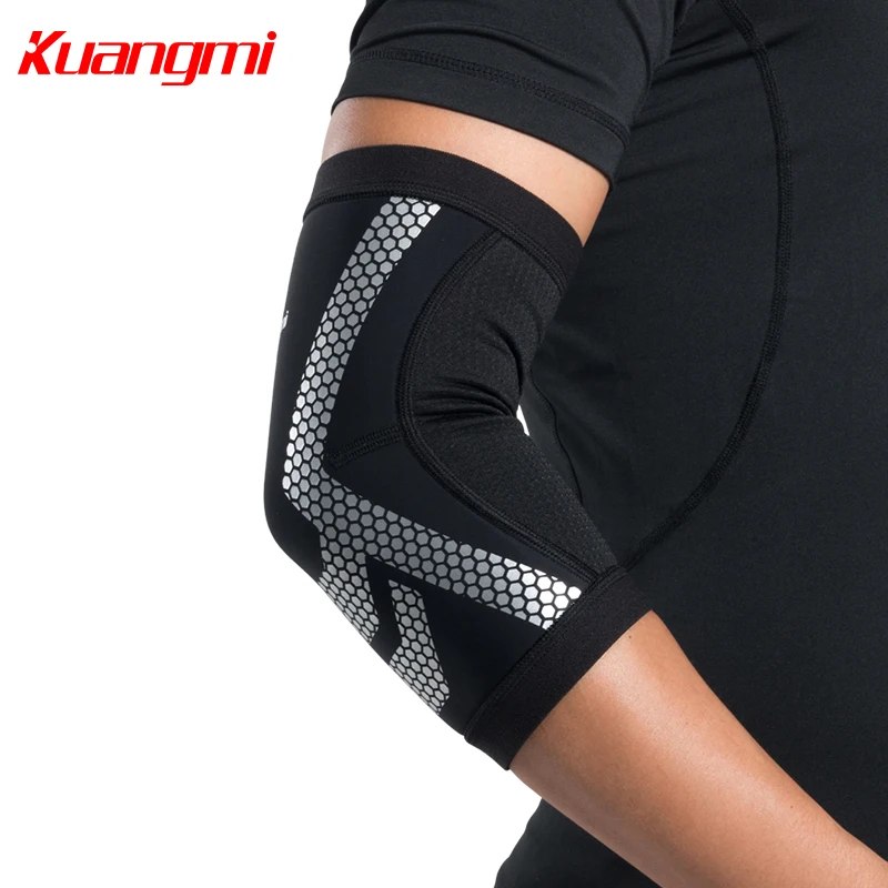 Kuangmi 1 Piece Basketball volleyball Elbow Pads NEW Excited series Warm breathable Sport Elbow Sleeve Family gift