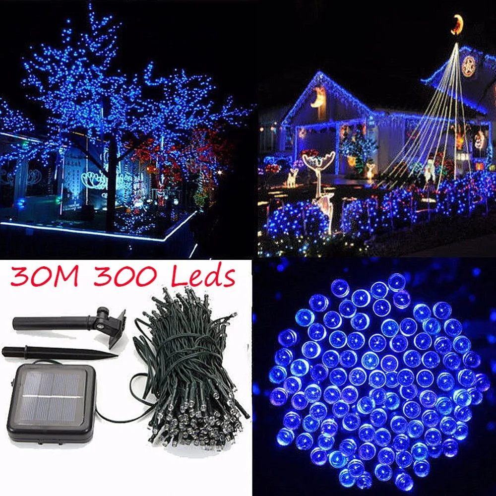 Waterproof LED Solar String Light 30M 300 led Solar Fairy String Light Outdoor Garden Wedding Decoration Christmas Holiday Light