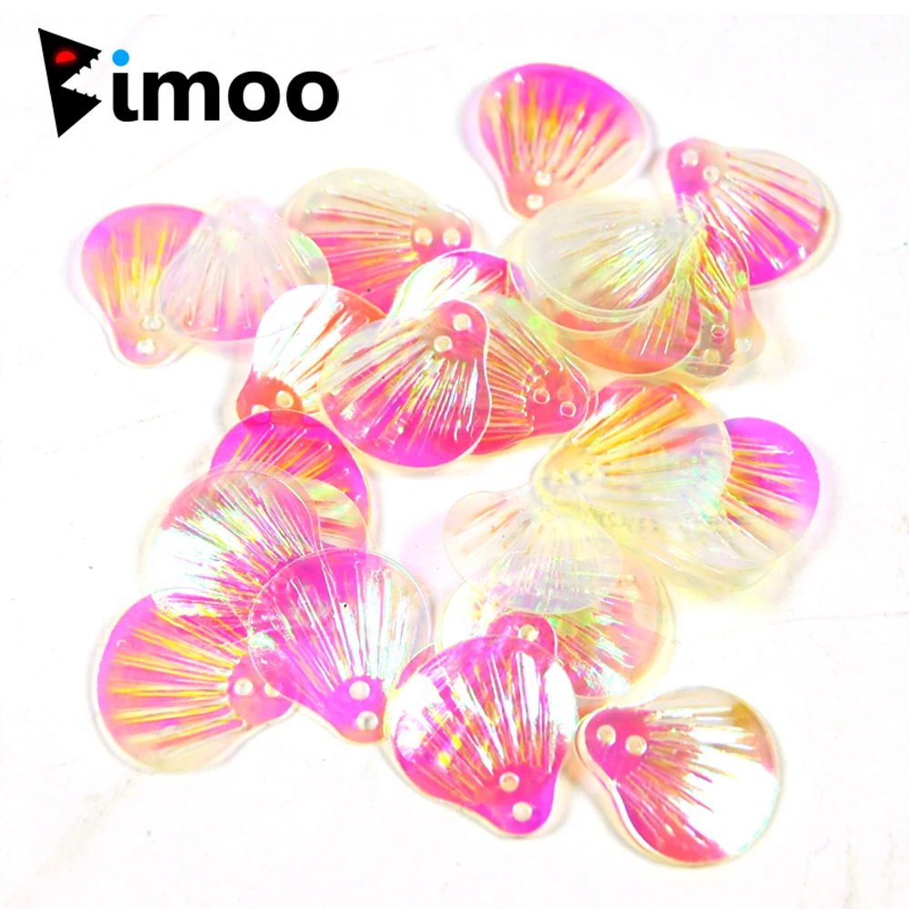 30PCS Plastic Pearl Flash Spinner Blade Soft Bait Fish Gill Fly Tying Streamer Shinning Attractor New Fishing Spoon Accessories