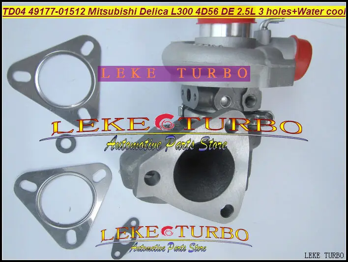 Free Ship TD04-10T 49177-01512 49177 01512 4917701512 Turbo For Mitsubishi Delica L300 4D56T 4D56 DE 2.5L 3 hole + Water cooled