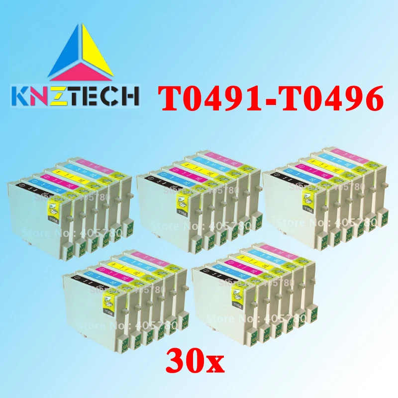 30pcs T0491-T0496 INK cartridge replace for R210/R230/R310/R350/RX510/RX630