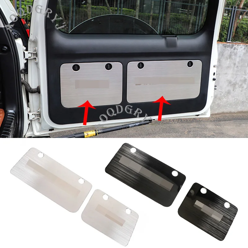 stainless Trunk tailgate toolbox panel trim Cover 2pcs For Toyota Land Cruiser Prado 2010-2019 Car styling