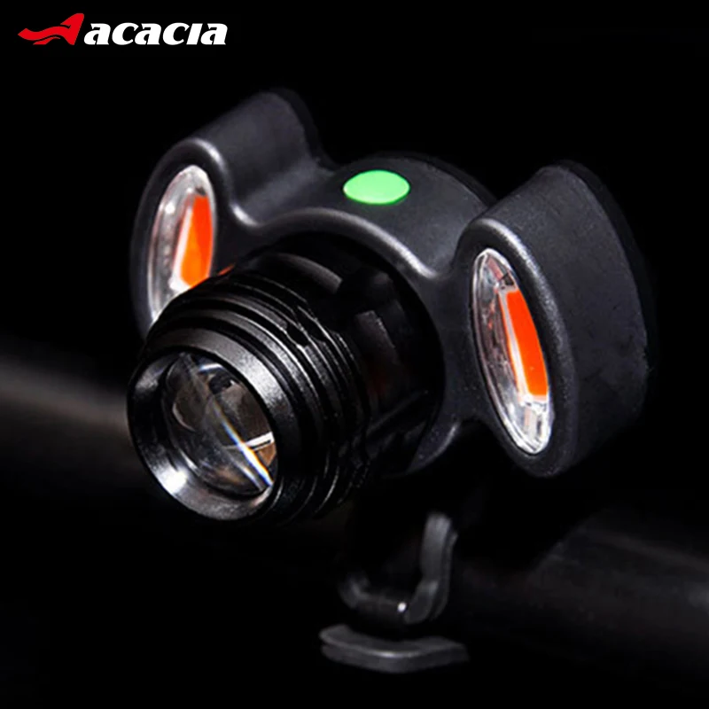 HOT New Cycling Front Lamp Adjustable Bicycle Headlight USB Rechargeable Lamp 3 Mode IPX-6 Waterproof T6 LED Bike Head Light